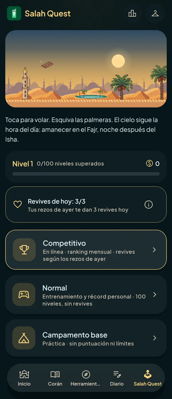 Un juego que premia la oración