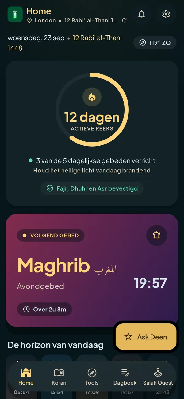 Bid op tijd, elke keer